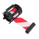 Max Stanchion Queue Barrier Extended Retractable Belt 2m White Red Stripes