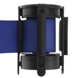 Max Stanchion Queue Barrier Crowd Control Retractable Blue