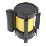 Max Stanchion Queue Barrier Crowd Control Retractable Yellow