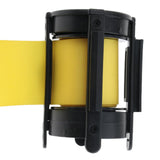 Max Stanchion Queue Barrier Crowd Control Retractable Yellow