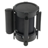 Maxbell Stanchion Queue Barrier Crowd Control Retractable Black