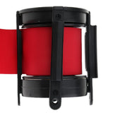 Maxbell 5m Retractable Stanchion Belt Crowd Queue Control Barrier Mounted Accessory Red