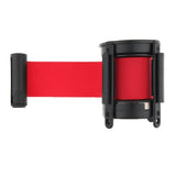 Maxbell 5m Retractable Stanchion Belt Crowd Queue Control Barrier Mounted Accessory Red