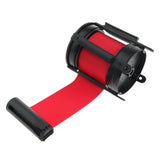 Maxbell 5m Retractable Stanchion Belt Crowd Queue Control Barrier Mounted Accessory Red