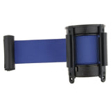 Maxbell 5m Retractable Stanchion Belt Crowd Queue Control Barrier Mounted Accessory Blue