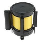 Maxbell 5m Retractable Stanchion Belt Crowd Queue Control Barrier Mounted Accessory Yellow