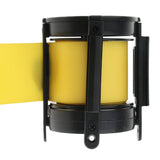 Maxbell 5m Retractable Stanchion Belt Crowd Queue Control Barrier Mounted Accessory Yellow