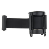 Maxbell 5m Retractable Stanchion Belt Crowd Queue Control Barrier Mounted Accessory Black