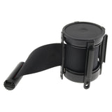 Maxbell 5m Retractable Stanchion Belt Crowd Queue Control Barrier Mounted Accessory Black