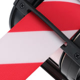 Maxbell 5m Retractable Stanchion Belt Crowd Queue Control Barrier Mounted Accessory Red and White