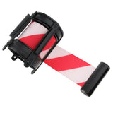 Maxbell 5m Retractable Stanchion Belt Crowd Queue Control Barrier Mounted Accessory Red and White