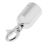 Maxbell Rope Barrier End Stopper Cord End Caps with Hook 2.5cm Silver/Gold  Silver