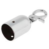 Maxbell Rope Barrier End Stopper Cord End Caps with Hook 2.5cm Silver/Gold  Silver