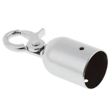 Maxbell Rope Barrier End Stopper Cord End Caps with Hook 2.5cm Silver/Gold  Silver