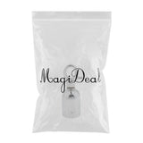 Maxbell Rope Barrier End Stopper Cord End Caps with Hook 2.5cm Silver/Gold  Silver