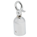 Maxbell Rope Barrier End Stopper Cord End Caps with Hook 2.5cm Silver/Gold  Silver