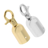 Maxbell Rope Barrier End Stopper Cord End Caps with Hook 2.5cm Silver/Gold  Silver