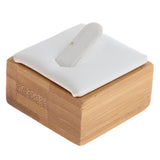 Max Maxb Solid Wooden Ring Jewelry Display Stand Holder Single Ring Exhibition White