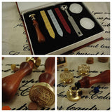 Maxbell Vintage Classic Wedding Empty Paper Gift Box for Wax Seal Stamp Kit Set B