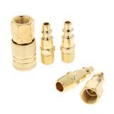 Maxbell Heavy Duty Quick Coupler Set Air Hose Connector Fittings 1/4" NPT Tools Plug