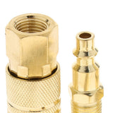 Maxbell Heavy Duty Quick Coupler Set Air Hose Connector Fittings 1/4" NPT Tools Plug