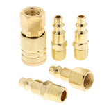 Maxbell Heavy Duty Quick Coupler Set Air Hose Connector Fittings 1/4" NPT Tools Plug