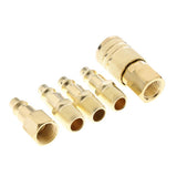 Maxbell Heavy Duty Quick Coupler Set Air Hose Connector Fittings 1/4" NPT Tools Plug