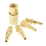 Maxbell Heavy Duty Quick Coupler Set Air Hose Connector Fittings 1/4" NPT Tools Plug