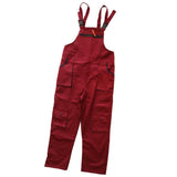 Maxbell Unisex Workwear Coverall Work Bib Overall Uniform Pants Tousers XXL Red