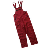 Maxbell Unisex Workwear Coverall Work Bib Overall Uniform Pants Tousers XXL Red