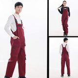 Maxbell Unisex Workwear Coverall Work Bib Overall Uniform Pants Tousers XXL Red