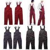 Maxbell Unisex Workwear Coverall Work Bib Overall Uniform Pants Tousers XXL Red