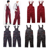 Maxbell Unisex Workwear Coverall Work Bib Overall Uniform Pants Tousers XXL Red