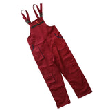 Maxbell Unisex Workwear Coverall Work Bib Overall Uniform Pants Tousers XXL Red