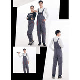 Maxbell Unisex Workwear Coverall Work Bib Overall Uniform Pants Tousers XXL Grey