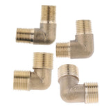 Maxbell Brass Male Elbow Adapter Connector 1/2'' 1/4'' 1/8'' 3/8'' Thread Fittings A