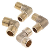 Maxbell Brass Male Elbow Adapter Connector 1/2'' 1/4'' 1/8'' 3/8'' Thread Fittings A