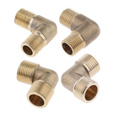 Maxbell Brass Male Elbow Adapter Connector 1/2'' 1/4'' 1/8'' 3/8'' Thread Fittings A