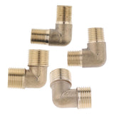 Maxbell Brass Male Elbow Adapter Connector 1/2'' 1/4'' 1/8'' 3/8'' Thread Fittings A