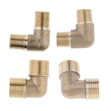 Maxbell Brass Male Elbow Adapter Connector 1/2'' 1/4'' 1/8'' 3/8'' Thread Fittings A