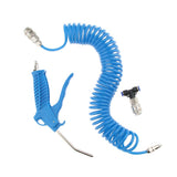 Max Pneumatic Air Blow Dust Air Hose Gun Kit with Joint and Nozzle 4×6 mm Blue