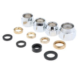 Maxbell 12/13/14mm Flare Nut Brass Pipe Fitting NPT Copper Air Water Line Fuel Gas A