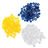 Maxbell 50pcs Furniture Decorative Cover Plastic Hinged Fold Snap Screw Caps Blue