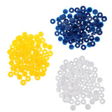 Maxbell 50pcs Furniture Decorative Cover Plastic Hinged Fold Snap Screw Caps Blue