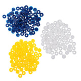 Maxbell 50pcs Furniture Decorative Cover Plastic Hinged Fold Snap Screw Caps Blue