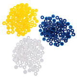 Maxbell 50pcs Furniture Decorative Cover Plastic Hinged Fold Snap Screw Caps Blue