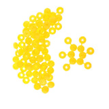 Maxbell 50pcs Furniture Decorative Cover Plastic Hinged Fold Snap Screw Caps Yellow