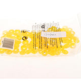 Maxbell 50pcs Furniture Decorative Cover Plastic Hinged Fold Snap Screw Caps Yellow