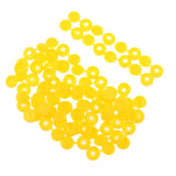 Maxbell 50pcs Furniture Decorative Cover Plastic Hinged Fold Snap Screw Caps Yellow