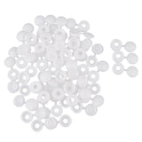 Maxbell 50pcs Furniture Decorative Cover Plastic Hinged Fold Snap Screw Caps White
